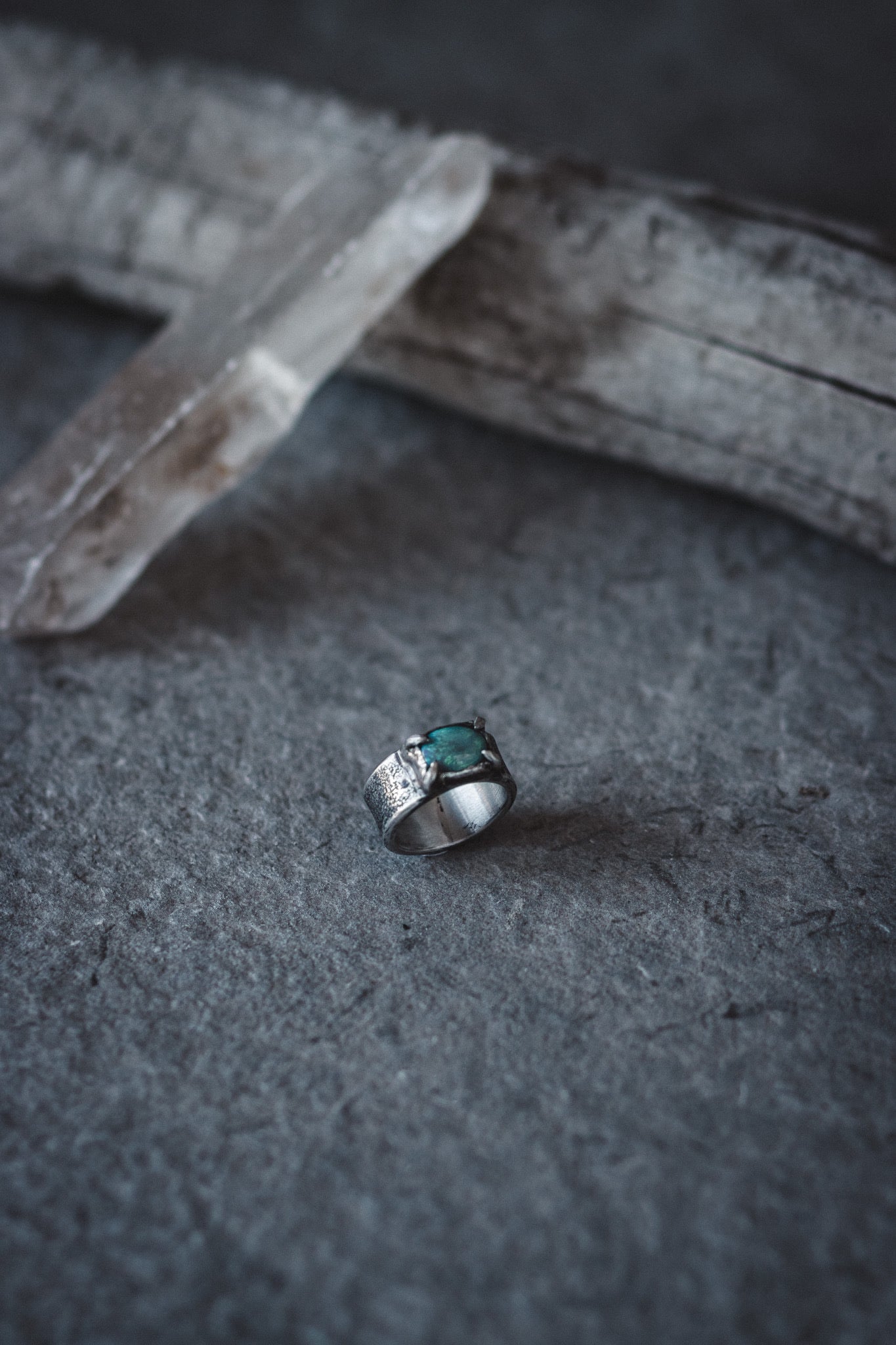 ‘Druidic’ Claw Ring | Opal